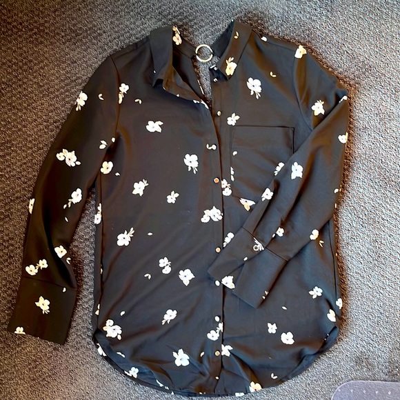 Long sleeve tunic button down shirt - Picture 1 of 3